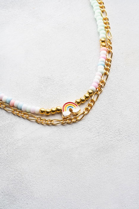 Heliophilia Silver Collar KL-0870 Multicolor con Colgante Arco Iris y Piedra trained by model identifier Heliophilia Silver Collar KL-0870 Multicolor con Colgante Arco Iris y Piedra trained by model identifier